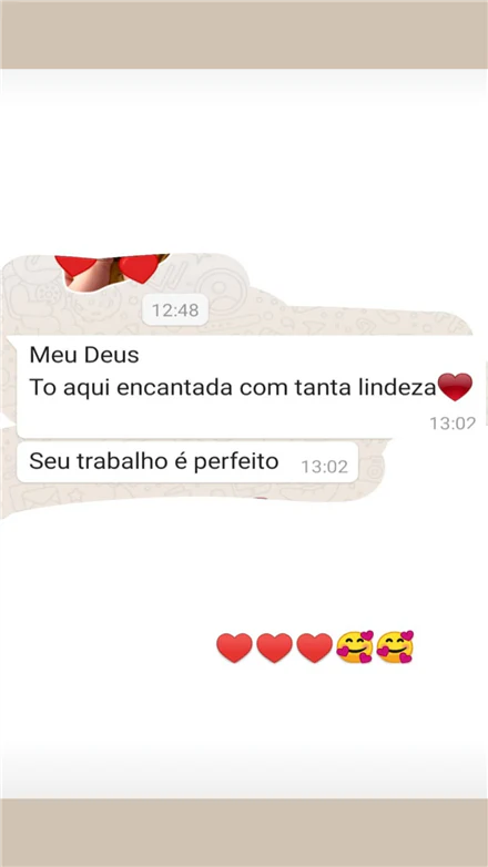 Print de depoimento de cliente