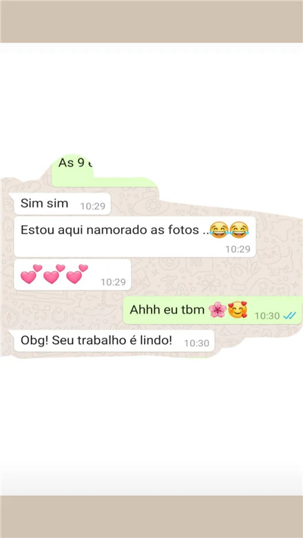 Print de depoimento de cliente