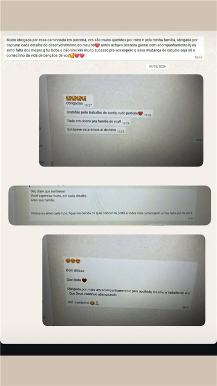 Print de depoimento de cliente