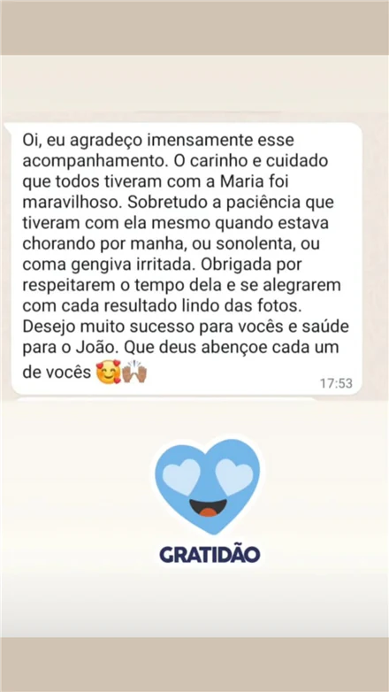 Print de depoimento de cliente