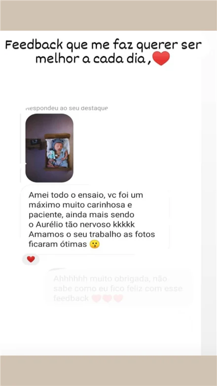 Print de depoimento de cliente