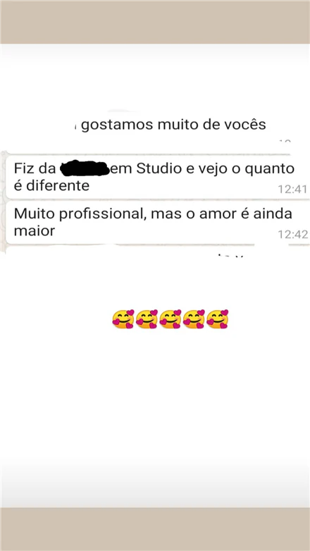 Print de depoimento de cliente